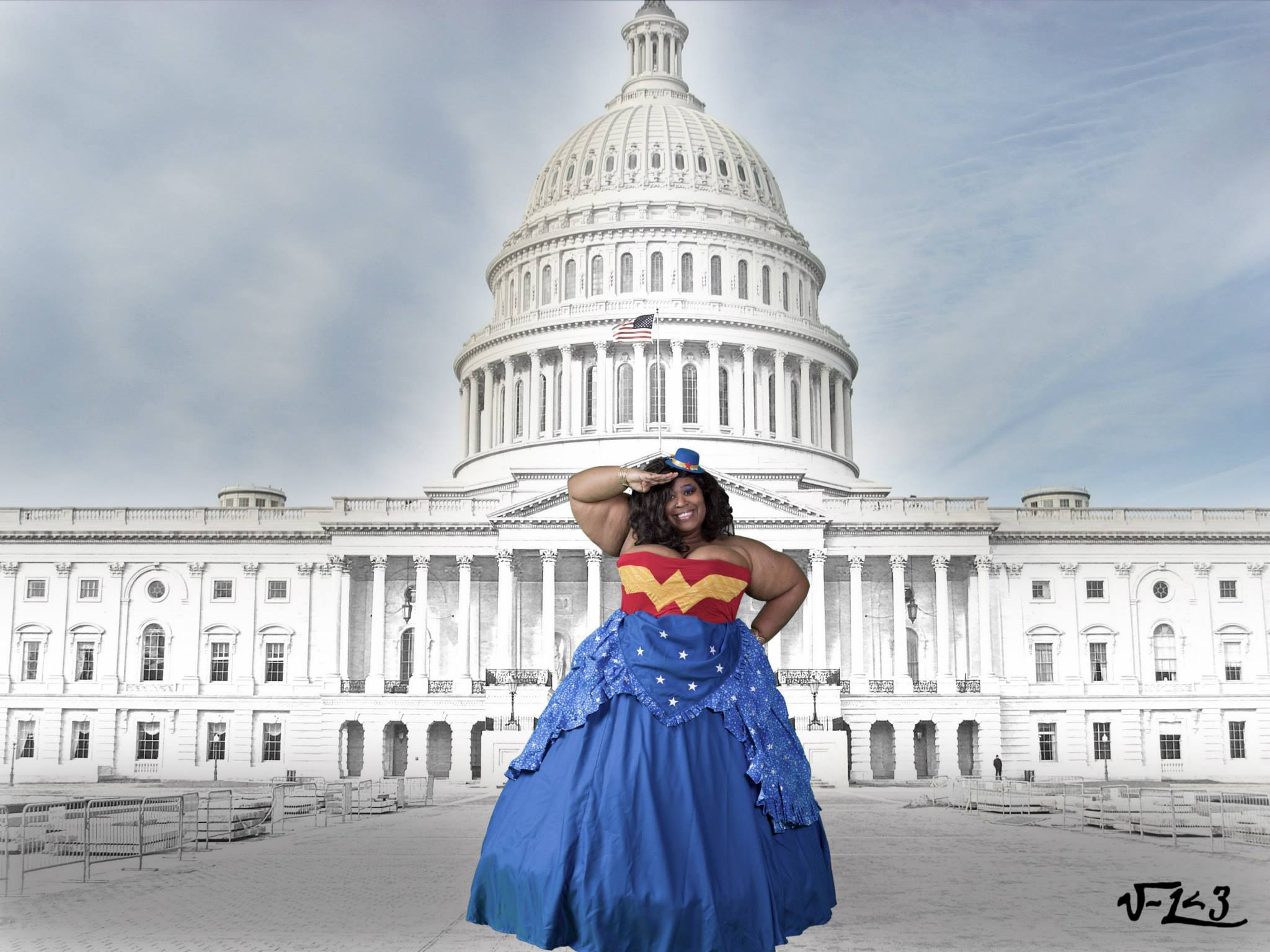 1. Wonder Woman ball gown Black Girl Nerds